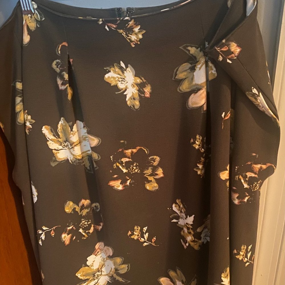 Lands End Floral Skirt